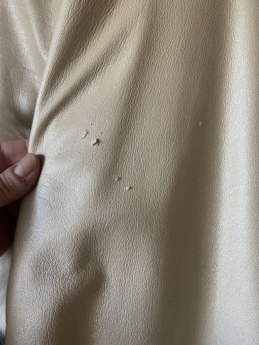 Haina piele cu  blana vulpe