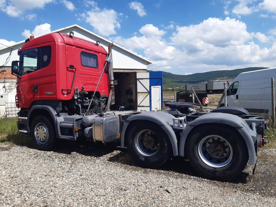 Scania R 580 6×4, V8 cu  bena basculabila