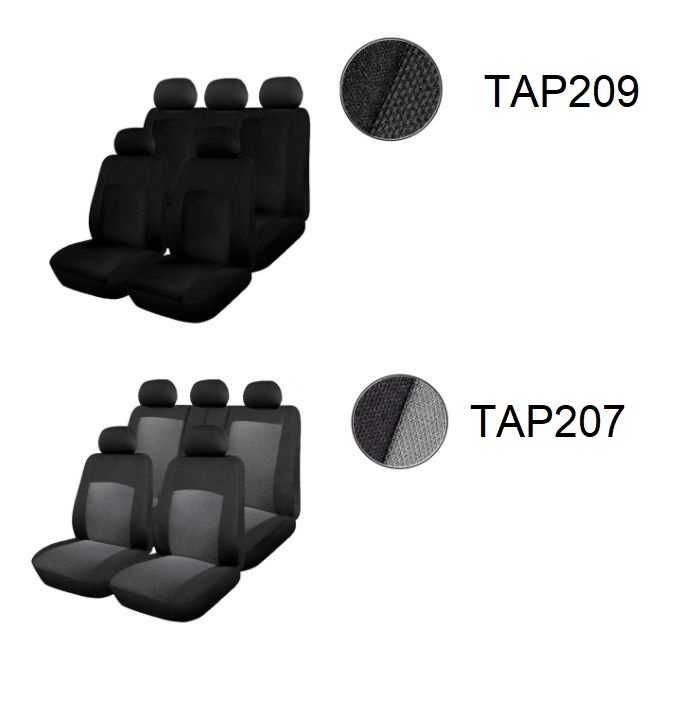 Универсална Авто тапицерия ,калъфи за седалки, пълен комплект ,9 части