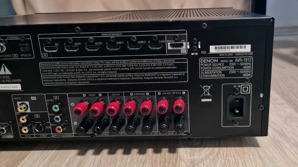 Vand Receiver amplificator statie Denon AVR 1912, USB, 7.1 canale