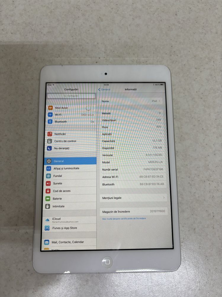 Ipad mini versiunea a3a