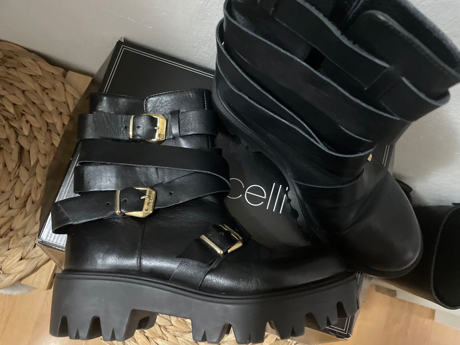 Ghete din piele naturală ,Nila&Nila