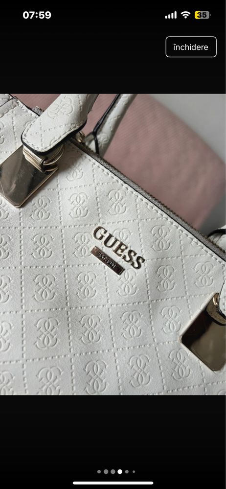 Geanta guess alba