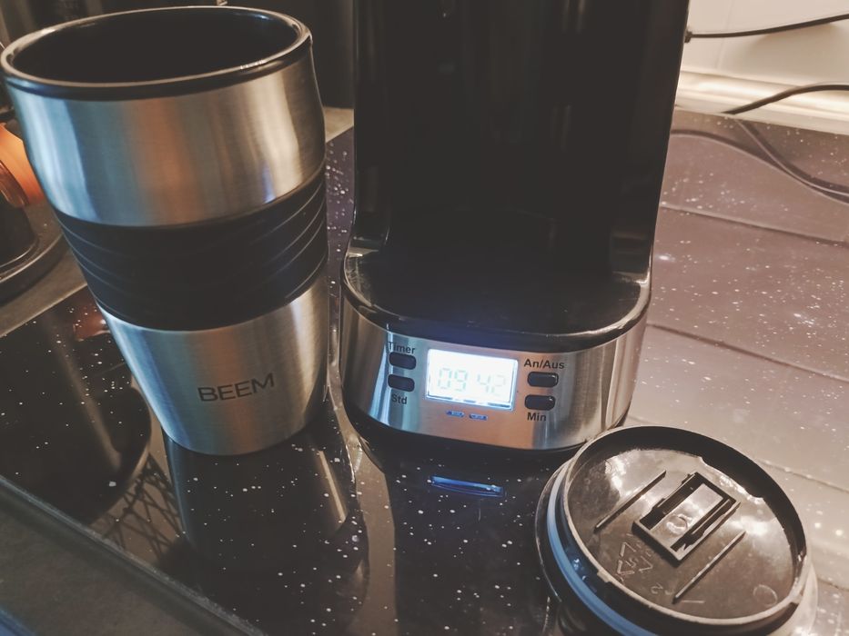 Cafetieră programabilă BEEM • Thermo 2 Go • termos 420 ml • timer 24h