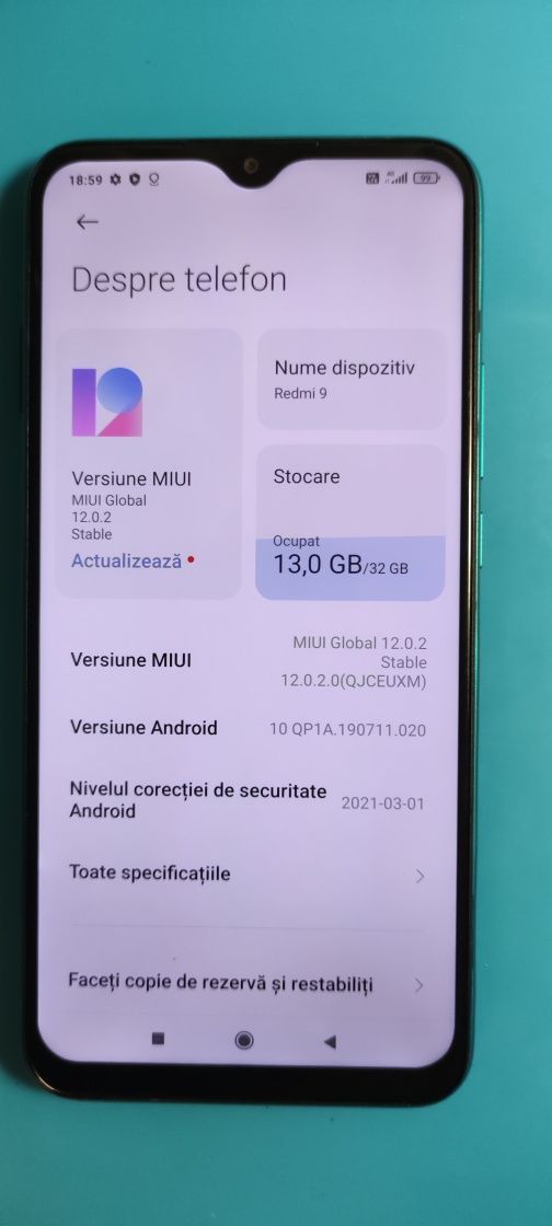 Telefon Xiaomi Redmi 9 Impecabil