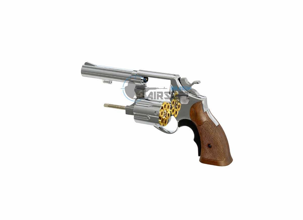 Revolver HG-131 Silver 4 inch GBB HFC