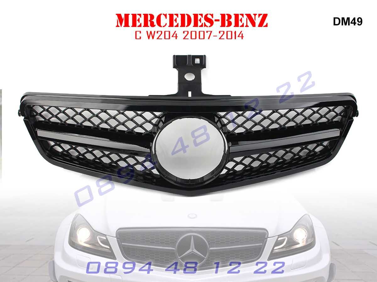 Предна Решетка AMG Mercedes C W204 Мерцедес Ц В204 08-14 г АМГ