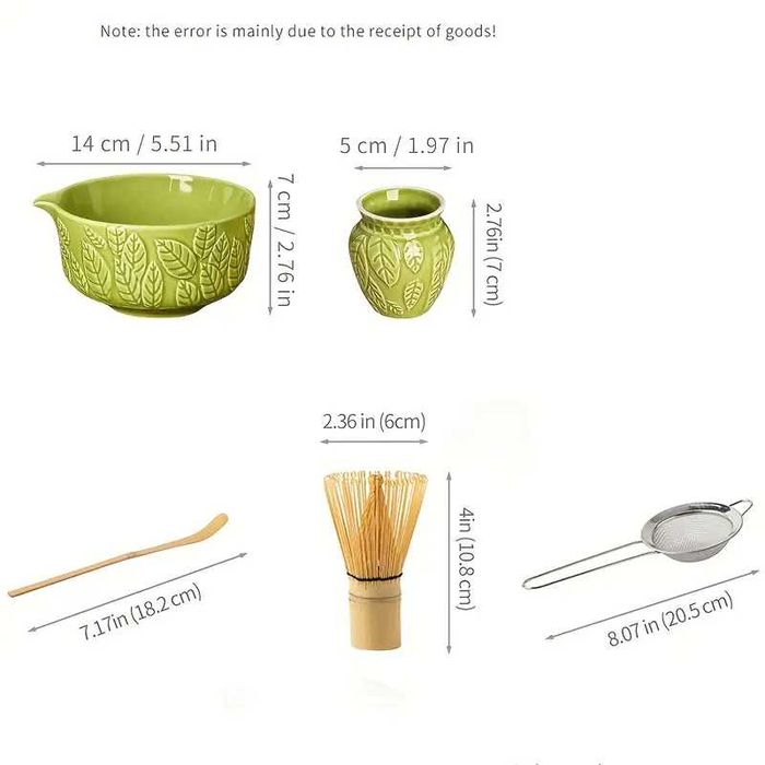 Сет за японски чай матча Matcha 6 броя комплект - 6 цвята