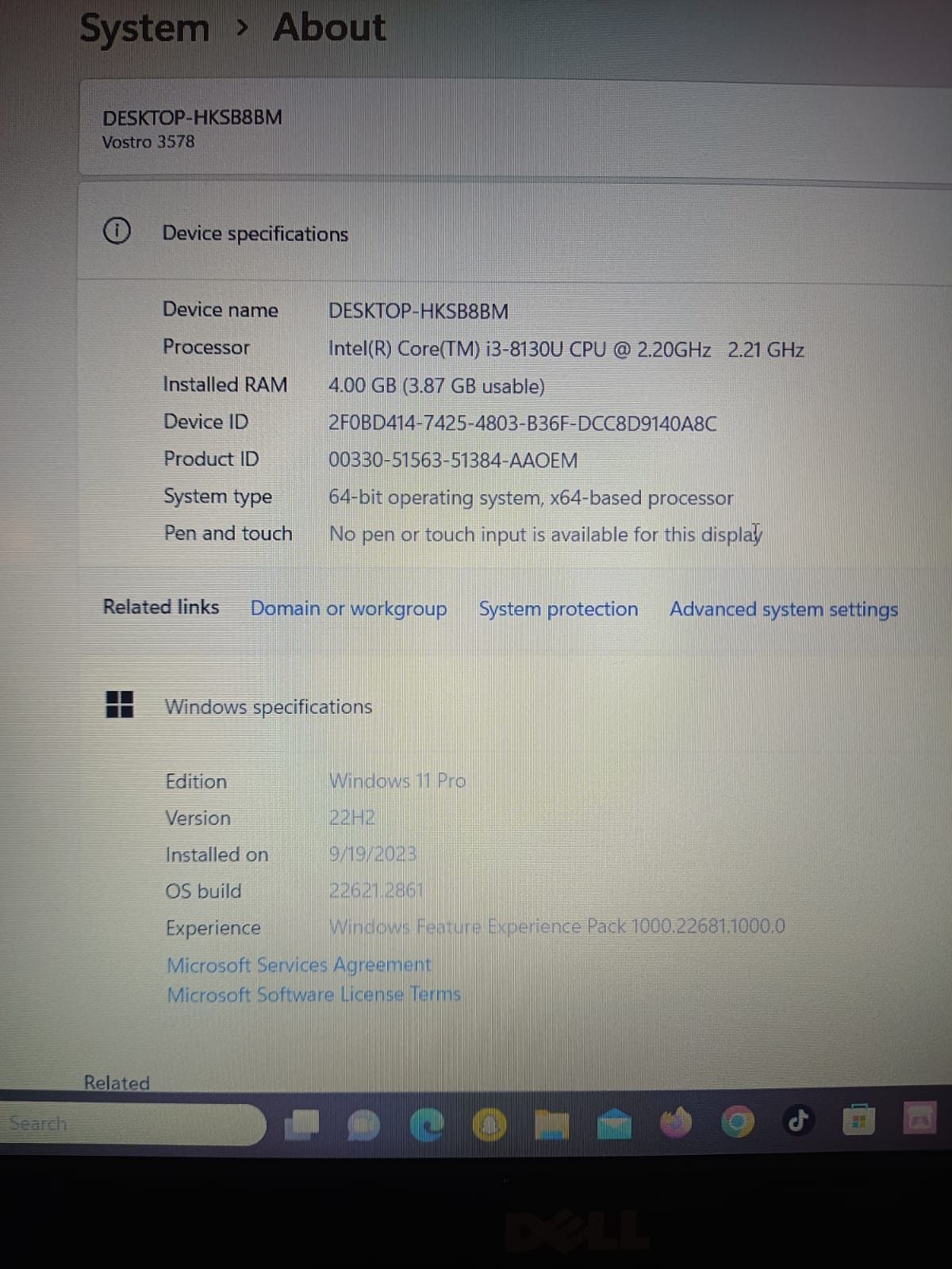 Dell Vostro 15 Amanet BKG