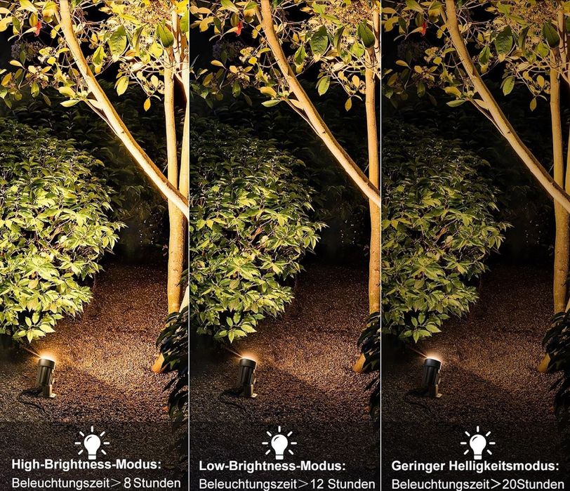 Lămpi solare MEIKEE, set de 6 bucăți pentru exterior, grădini