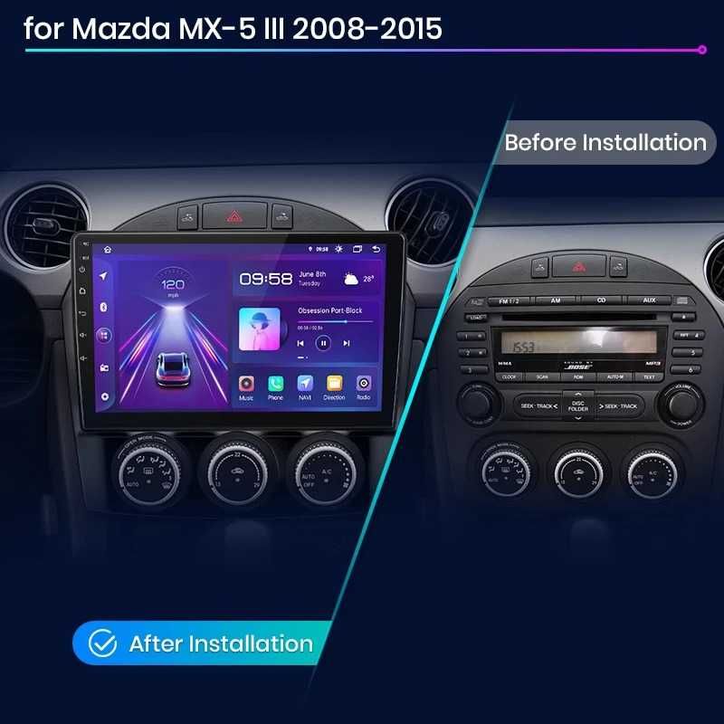 Mazda MX-5 Мултимедия Навигация Android