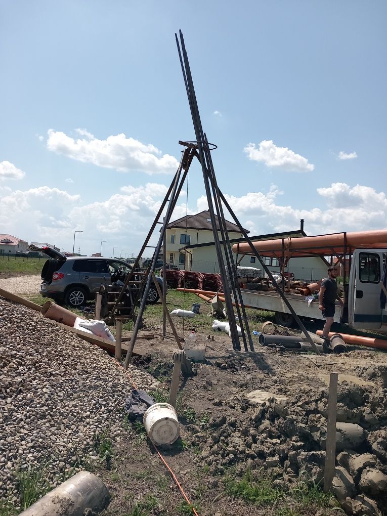 Foraje puțuri apă de Nisipari și prelungiri mai multe detalii telefoni