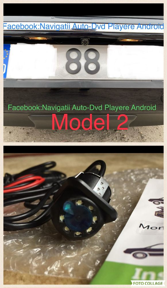 Navigatie universala 7 inch, Carplay, Android 13, 2+32GB, camera, rama