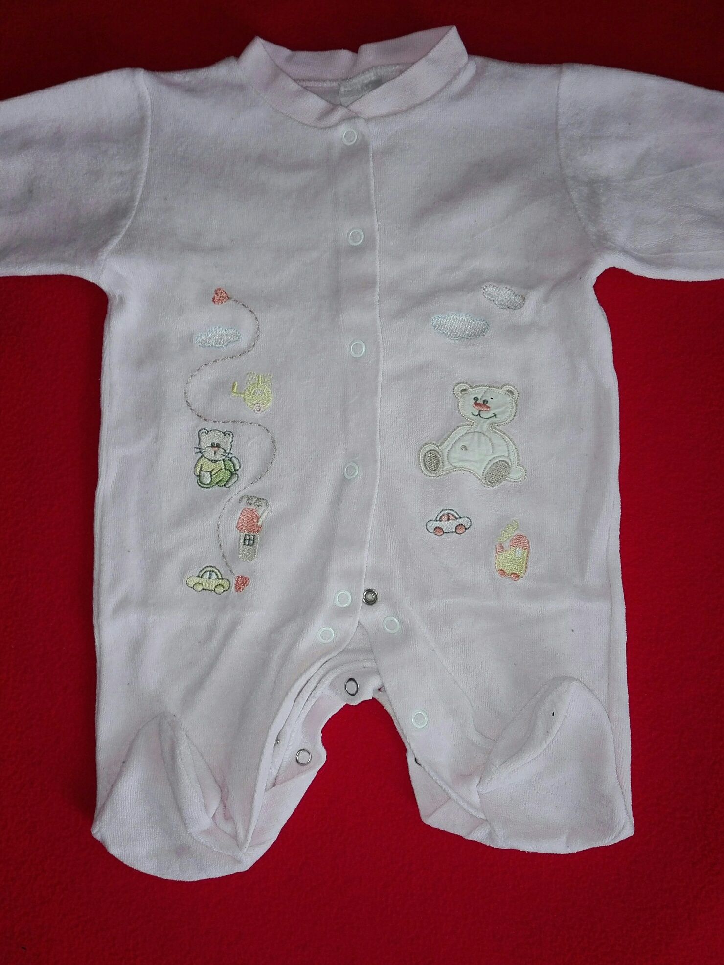 Бебешки дрешки - гащиризончета от плюш, бодита и блузка
