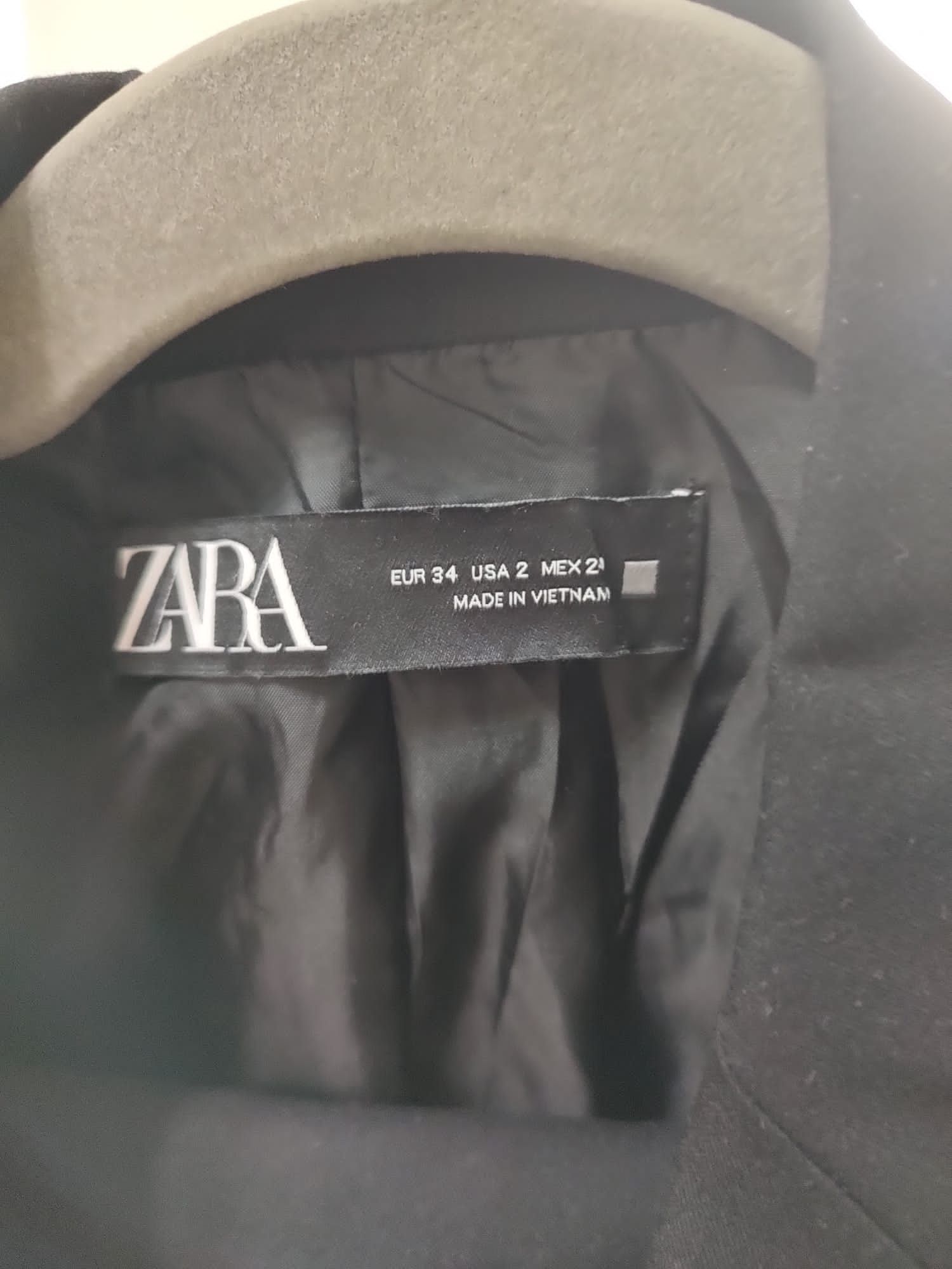 Costume Zara xs inclus pantalonii negru nou original