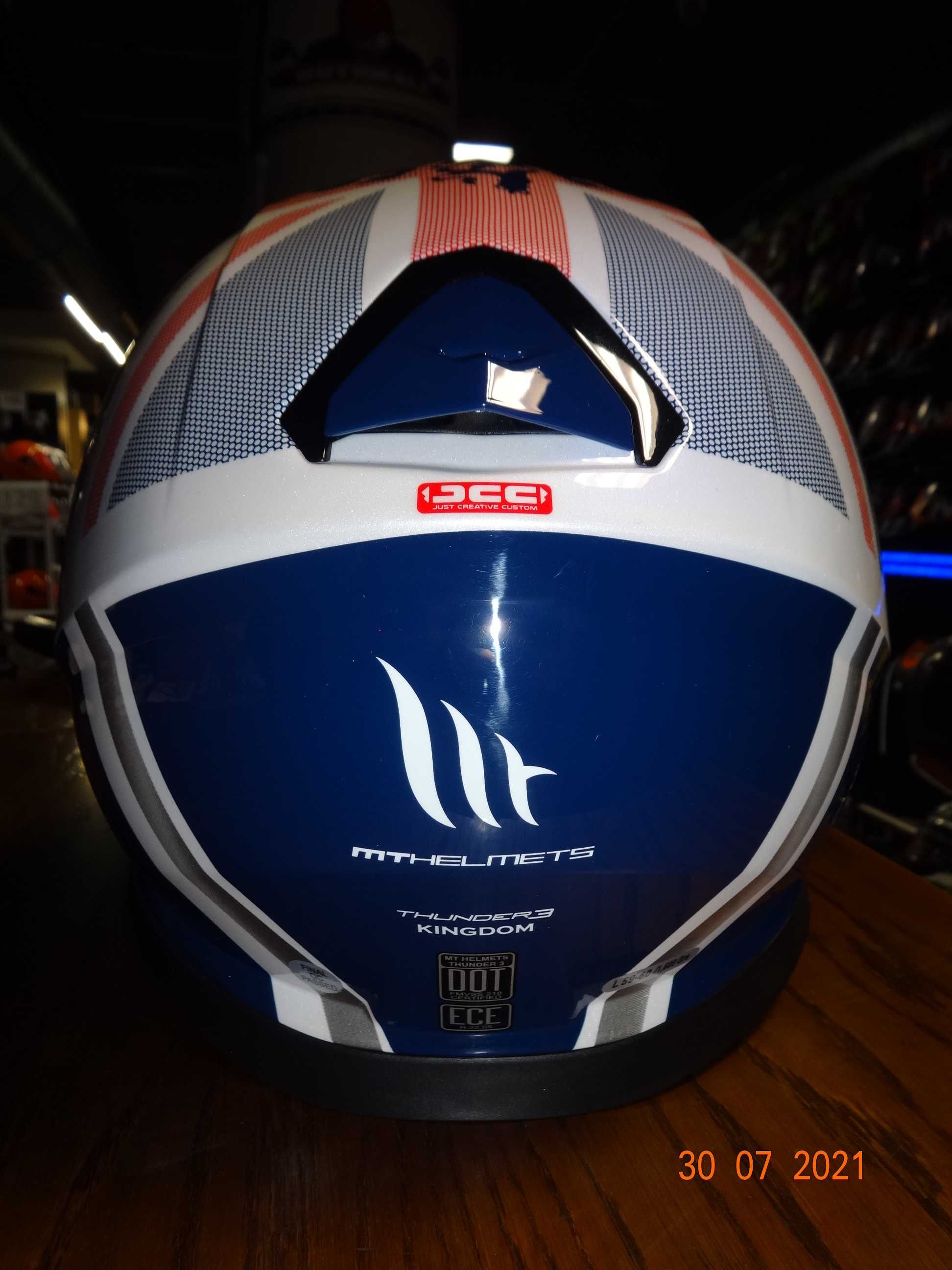 каска MT Helmets каска Thunder 3 Kingdom SV пистова мото каска с очила