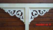 Ornament coltar pt. terasa foisor filigorie, la imbinare stalp grinda