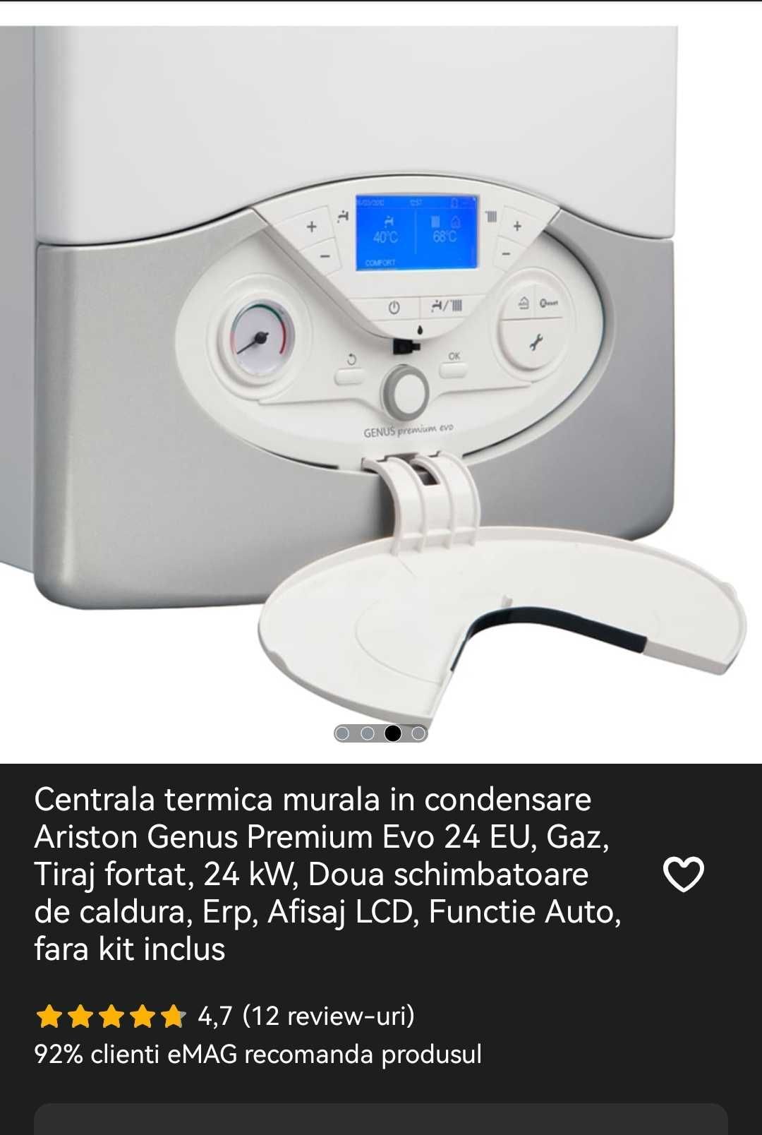Centrala termica Ariston in condensare