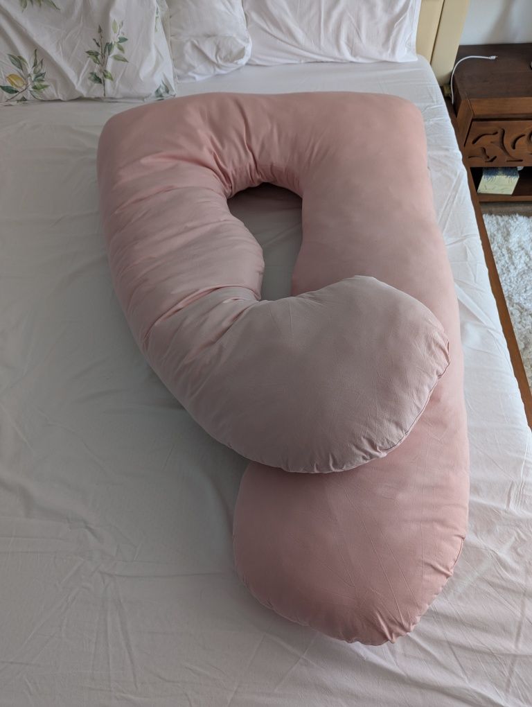 Pernă pentru Gravide 3 în 1 TWINDECO Maxim, 100% BUMBAC ORGANIC