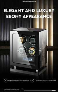 Luxury Watch Winder Aparat incarcare 4 ceasuri amprenta telecomanda