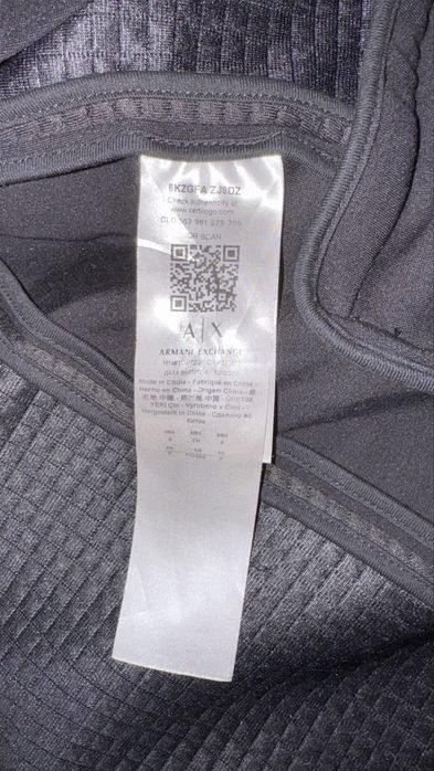 Blazer Armani Exchange negru cu gluga detasabila