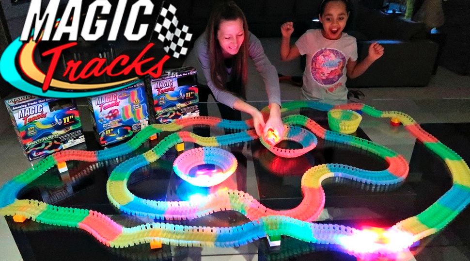Оригинальный детский конструктор Magic Tracks длина трека 2 метра