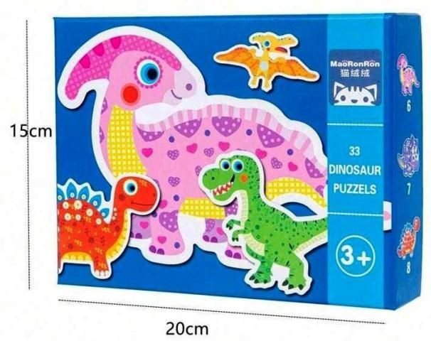 Puzzle dinozauri Joc educativ pentru micii exploratori NOU