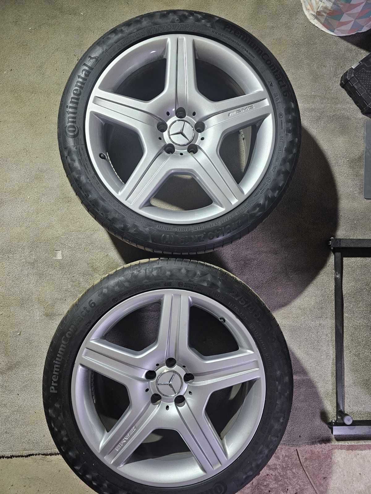 2 бр. Задни Джанти SportPack AMG 19" с 4 бр. летни гуми Continental