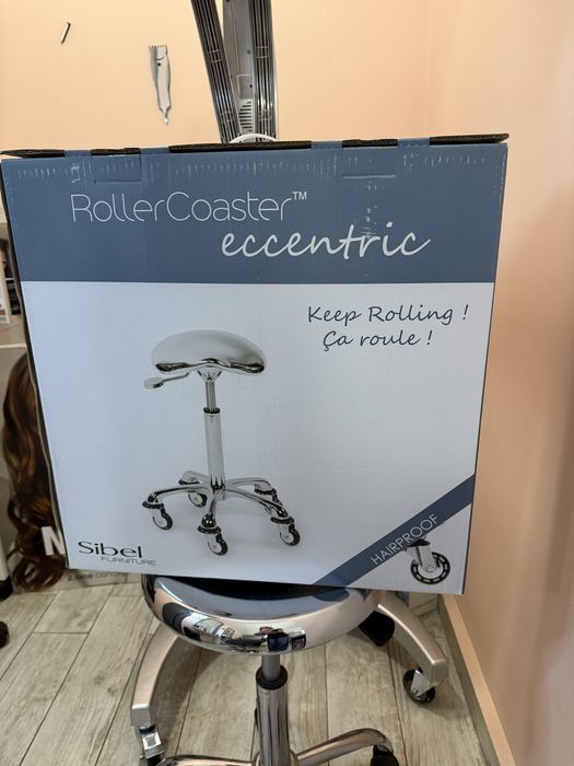 Фризьорски стол, Sibel, Метал, Сребрист