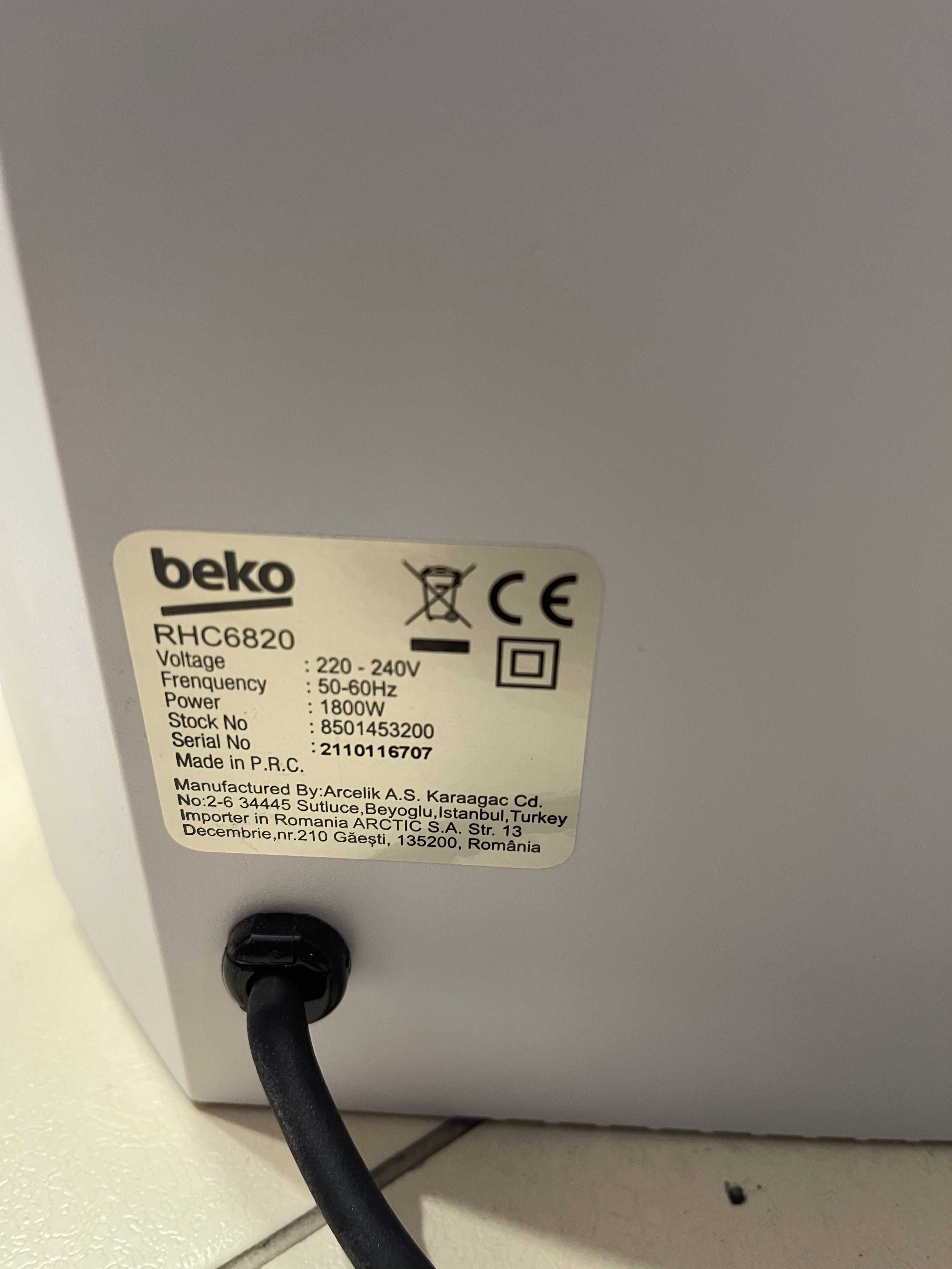 Convector electric de podea BEKO RHC6820, 2 trepte putere, 1800W,