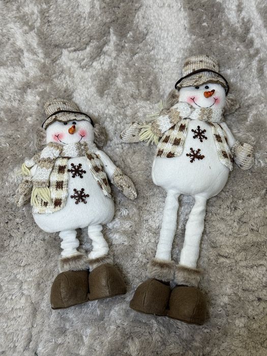 Снеговики под елку, новый год - украшение новогоднее