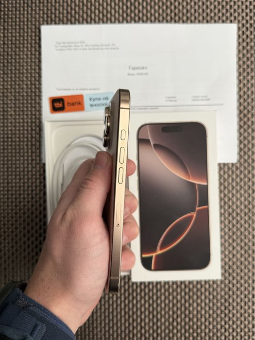 КАТО НОВ!/*ЛИЗИНГ*/ iPhone 16 Pro 128Gb Desert Titanium 24М гаранция