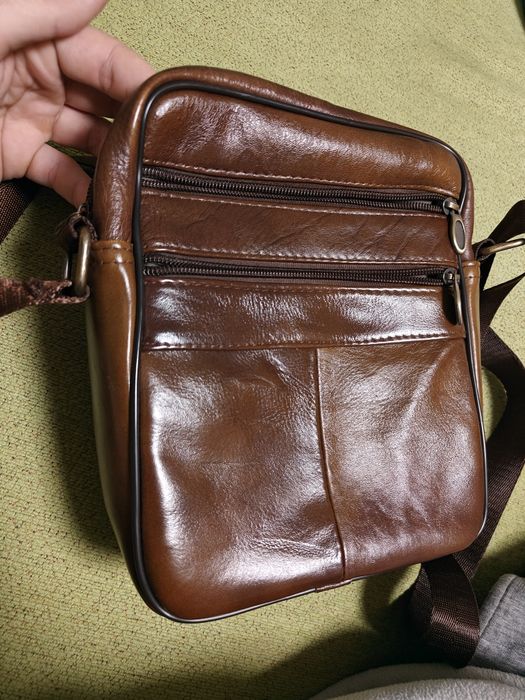 Кожена мъжка чанта