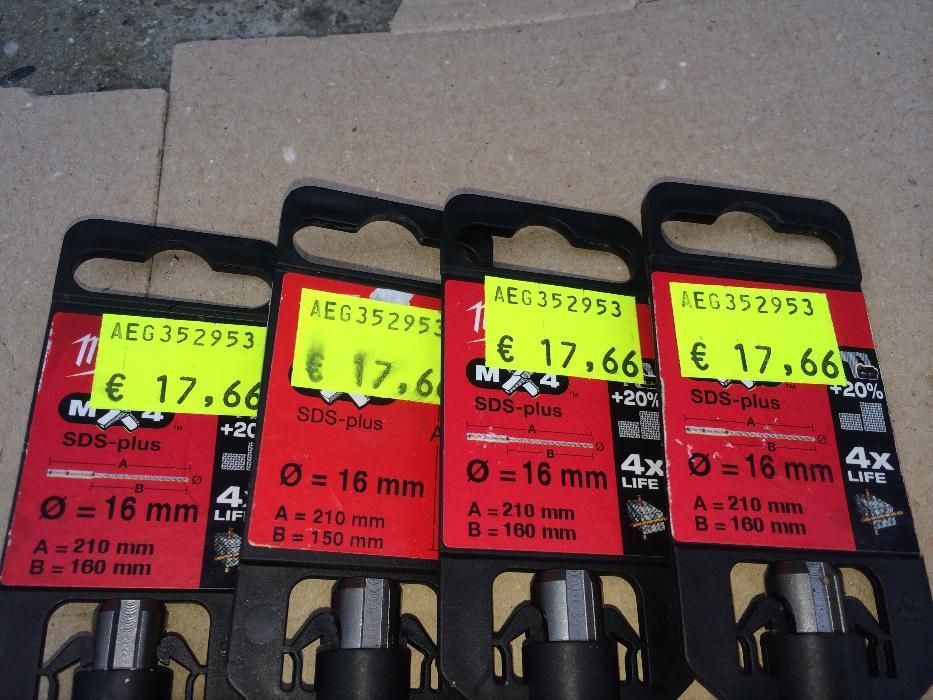 Burghiu SDS-plus Milwaukee 16x210 pentru percuţie din Carbura MX4