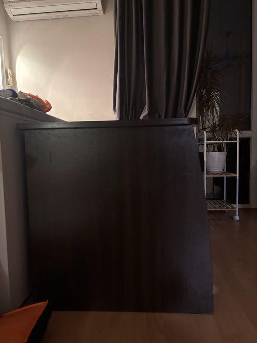 Б/у стол, черный, деревянный