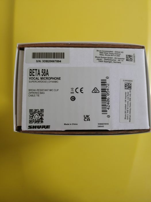 Microfon ORIGINAL SHURE beta 58a