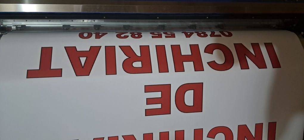 Banner. One way vision. Autocolant. Folie gaurele