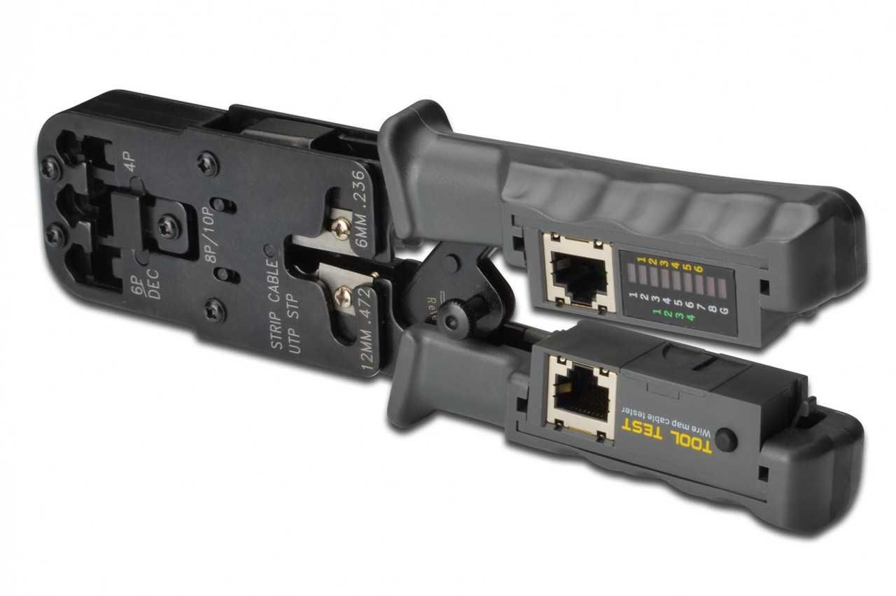 Кримпер c LAN Тестером 2 в 1 Клещи Обжимные Для коннекторов RJ-45