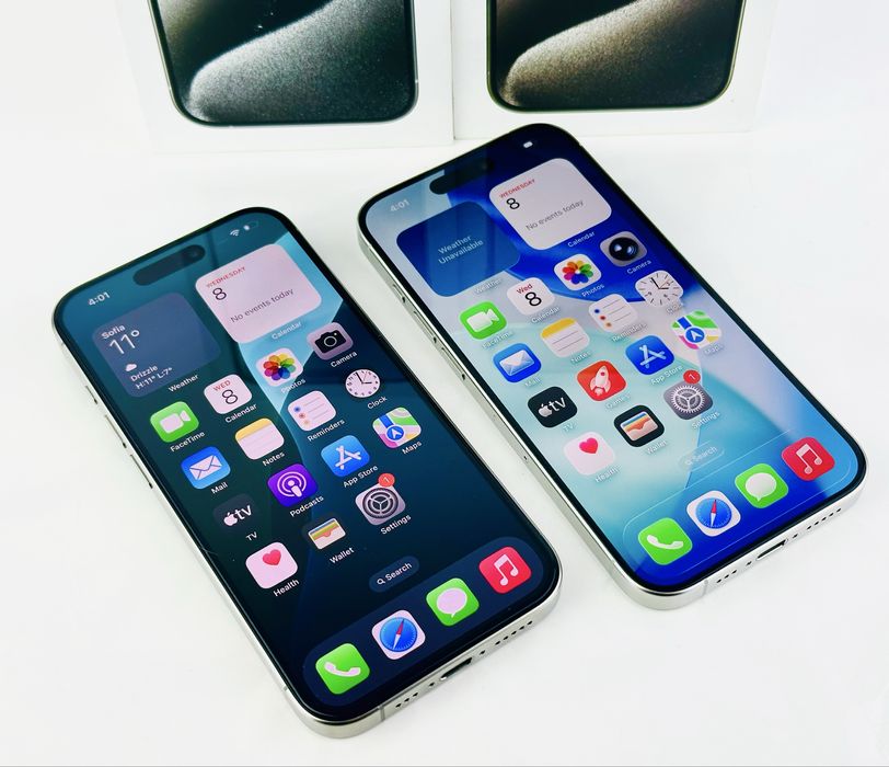 Apple iPhone 15 Pro 128GB White / Natural Перфектен! Гаранция!