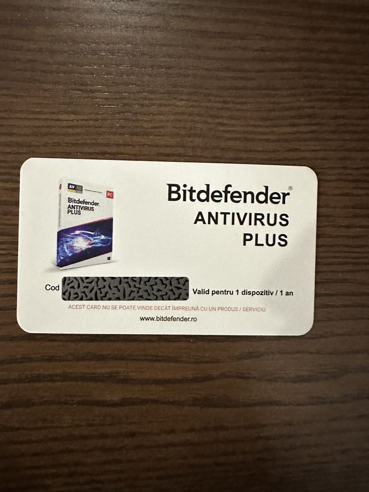 Licenta Bitdefender Antivirus Plus, 1 An, 1 Dispozitiv, Scratch Card