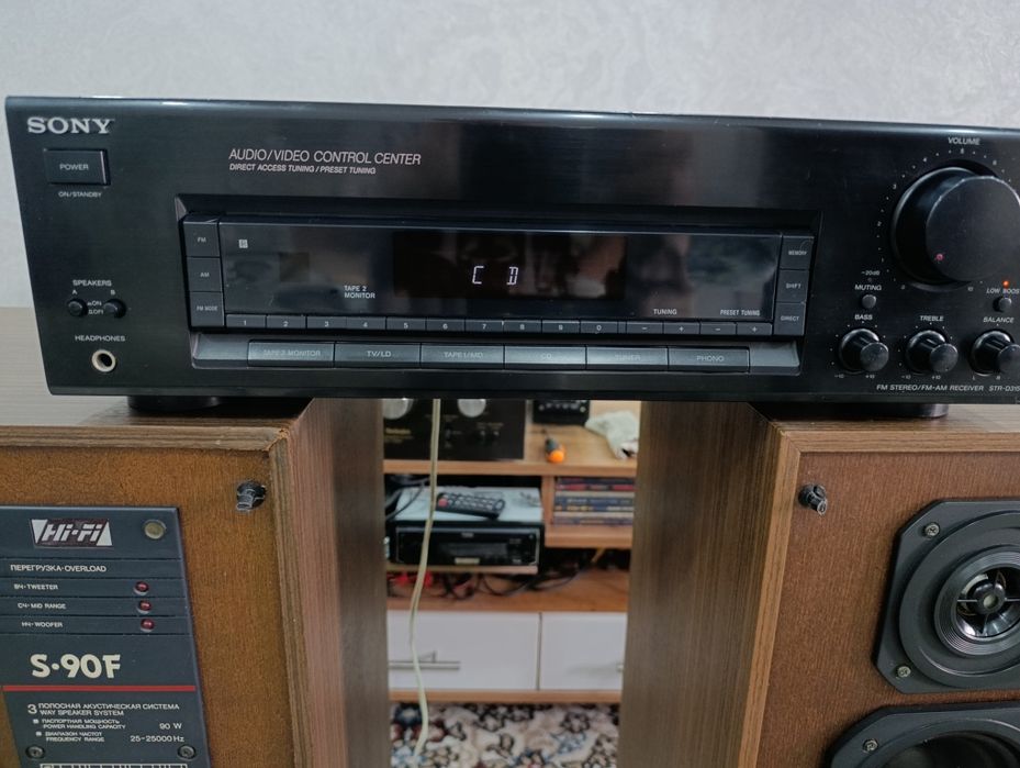 Колонки с 90 ф усилитель Sony str d315