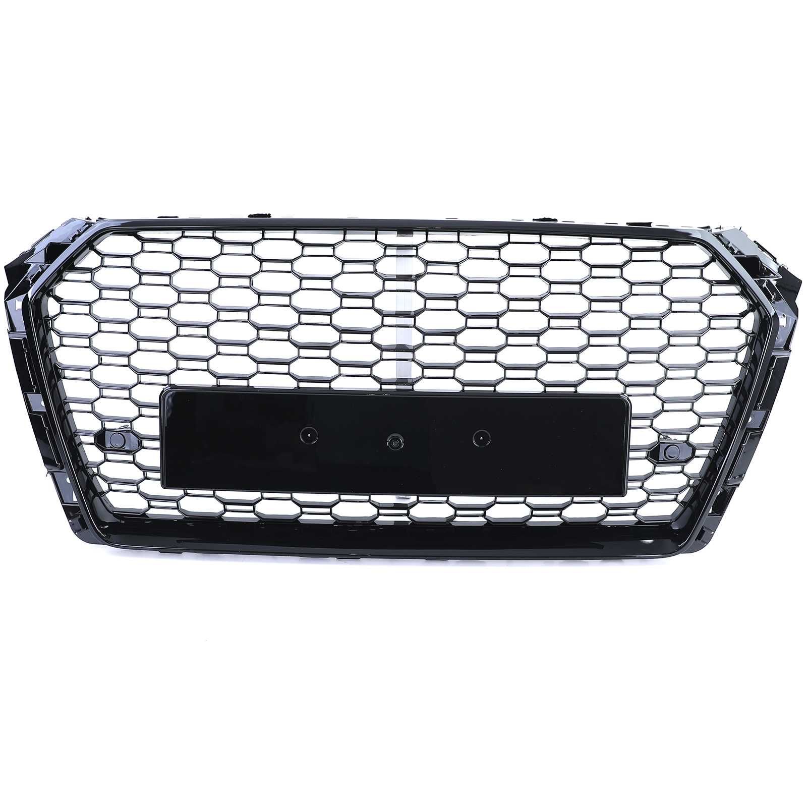 Решетка без емблема черен гланц Audi A4 B9 8W 15-19 г АУДИ А4 Б9