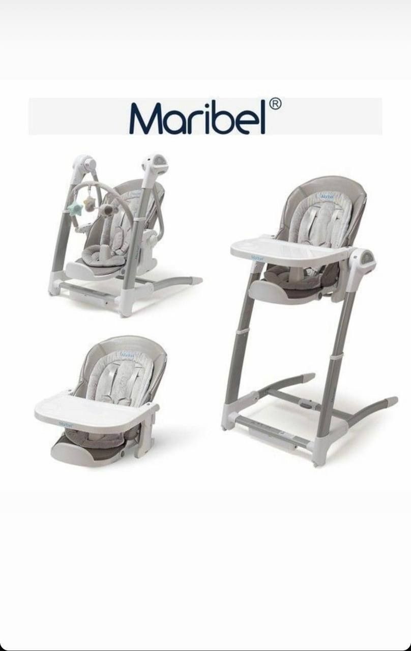 Maribel 3in1 original. Детский стульчик и электронный шезлонг качелях