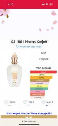 Xerjoff Naxos 1861