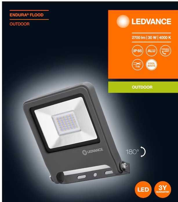 Proiector LED Ledvance Endura, 30W, 2700 lm, lumina neutra