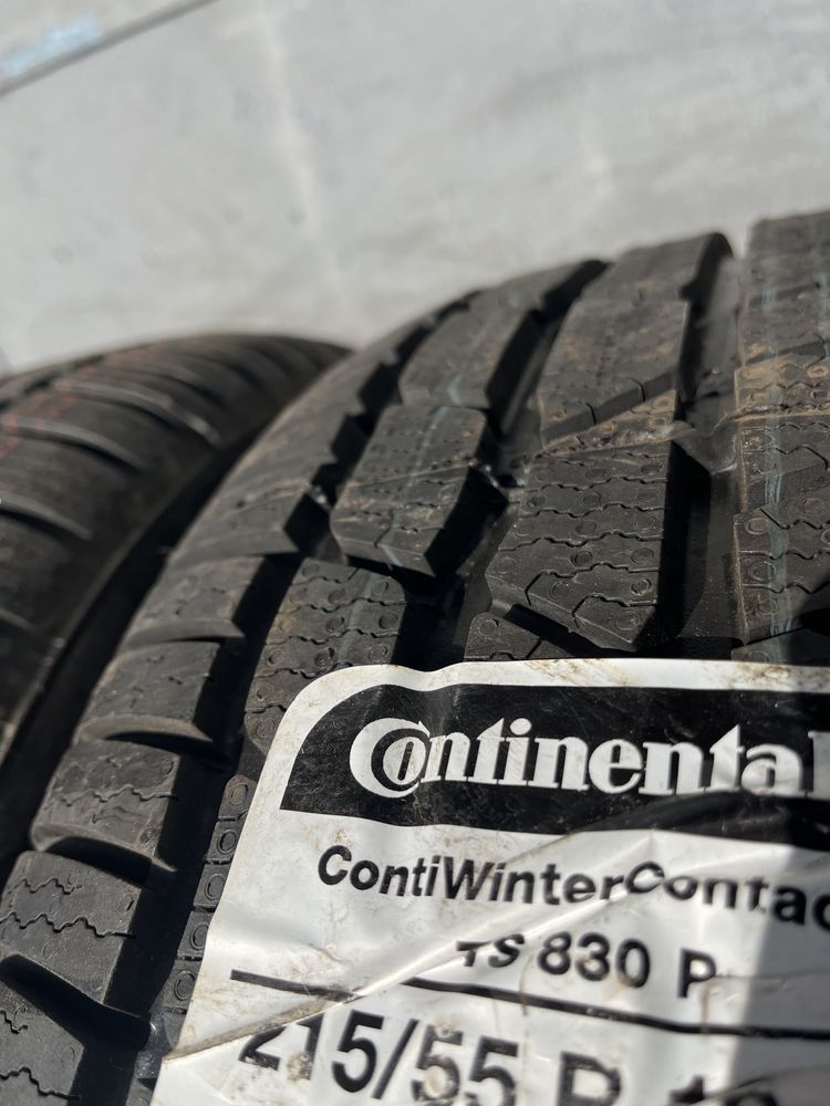 Нови зимни гуми 215/55/16 4 бр. Continental и 4 бр. Semperit