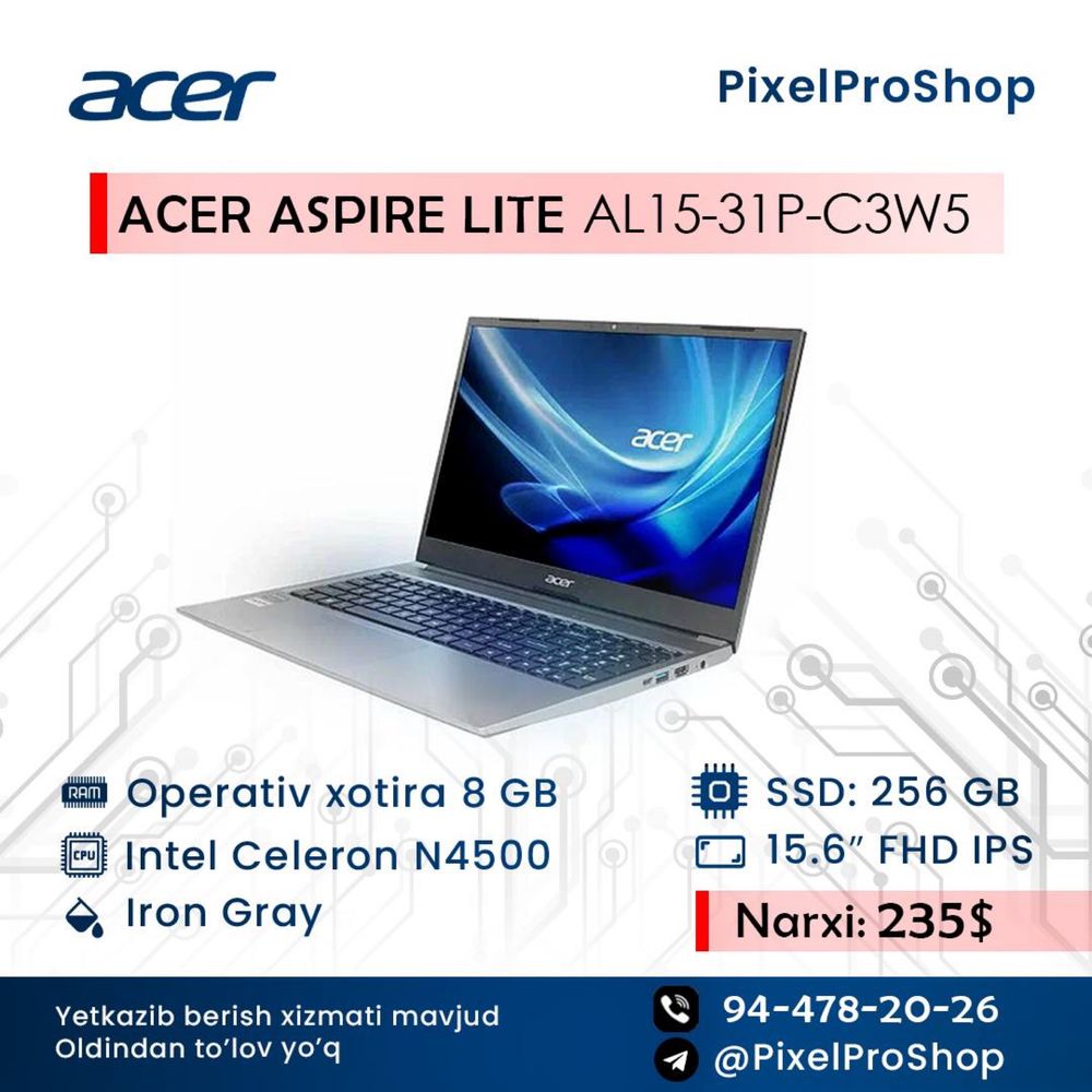 Noutbuk Notebook optim narx 225