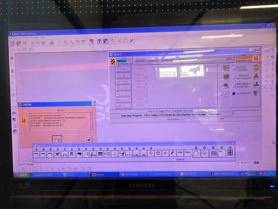 CNC  5 осен Дървообработващ център BIESSE ROVER A 1332 ATC