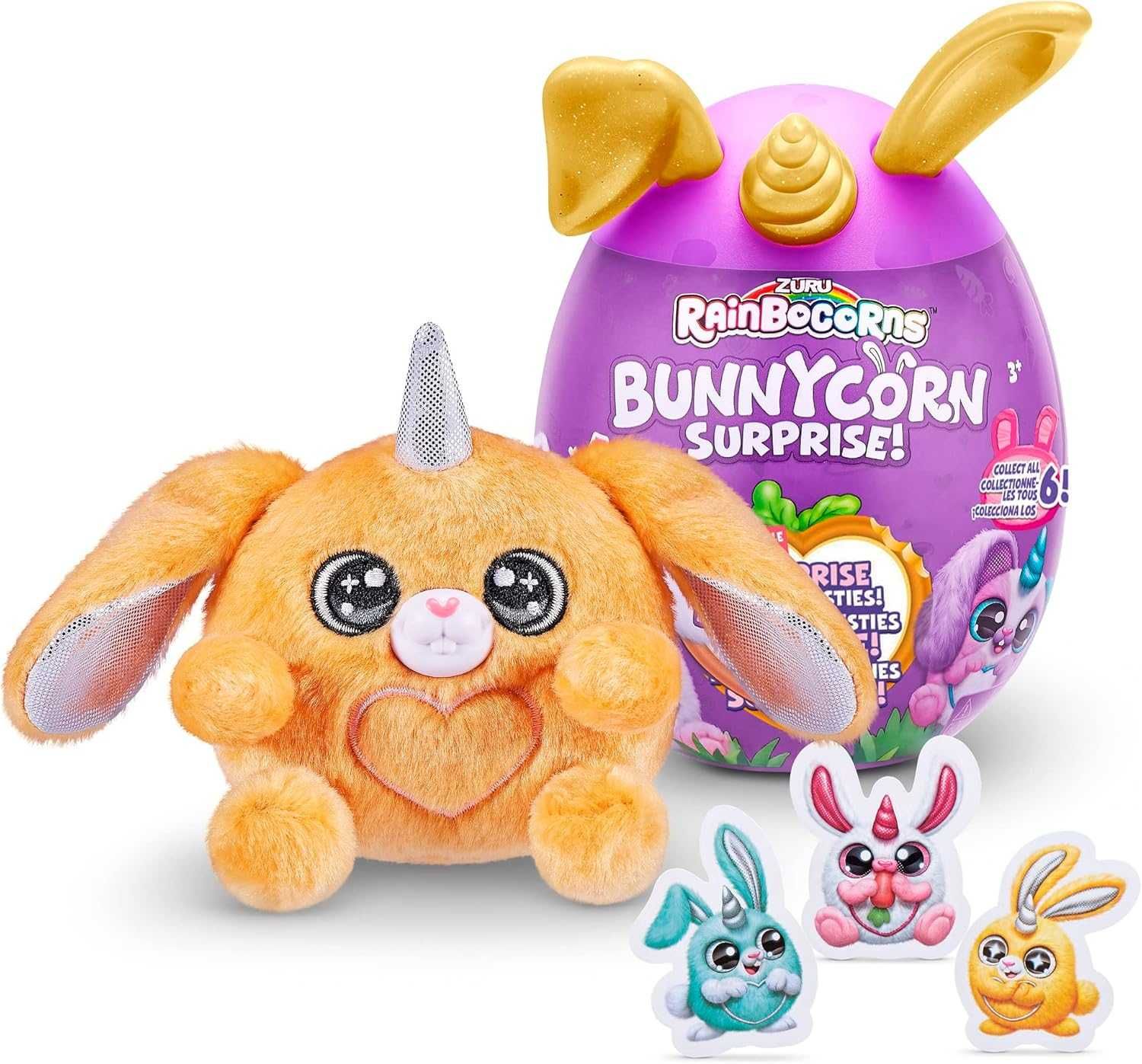 Плюшена играчка Зайче Bon Bon с изненади Zuru Rainbocorns