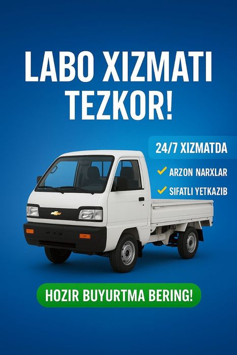 Yuk tashish xizmati labo 24/7